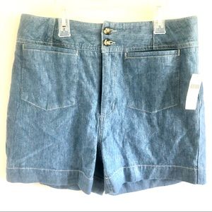 Anthropologie Pilcro Ella Tailored Denim Shorts 8
